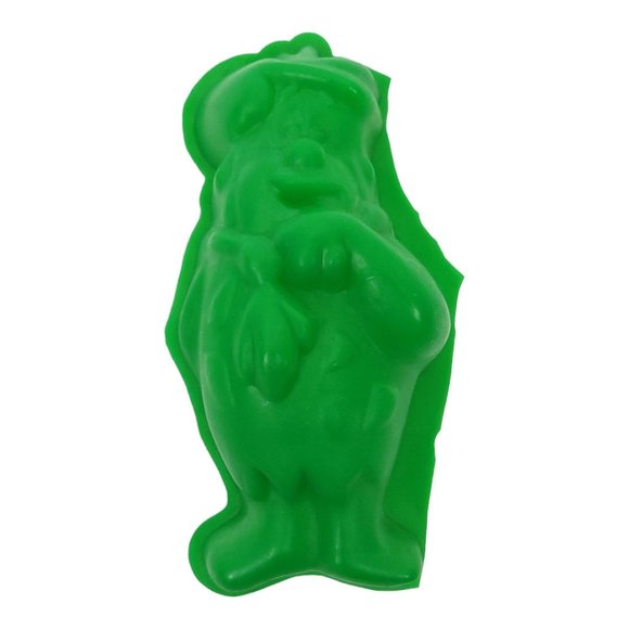 Vintage Flintstones Gelatin Cake Molds Fred Barney Rubble Dino Plastic Green - Picture 3 of 10